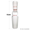 Laboy Glass Reducing Adapter Connecting Adapter Chemistry Lab Glassware