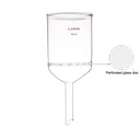 Laboy Glass Buchner Filter Funnel With 90mm O.D.Perforated Plate 500ml