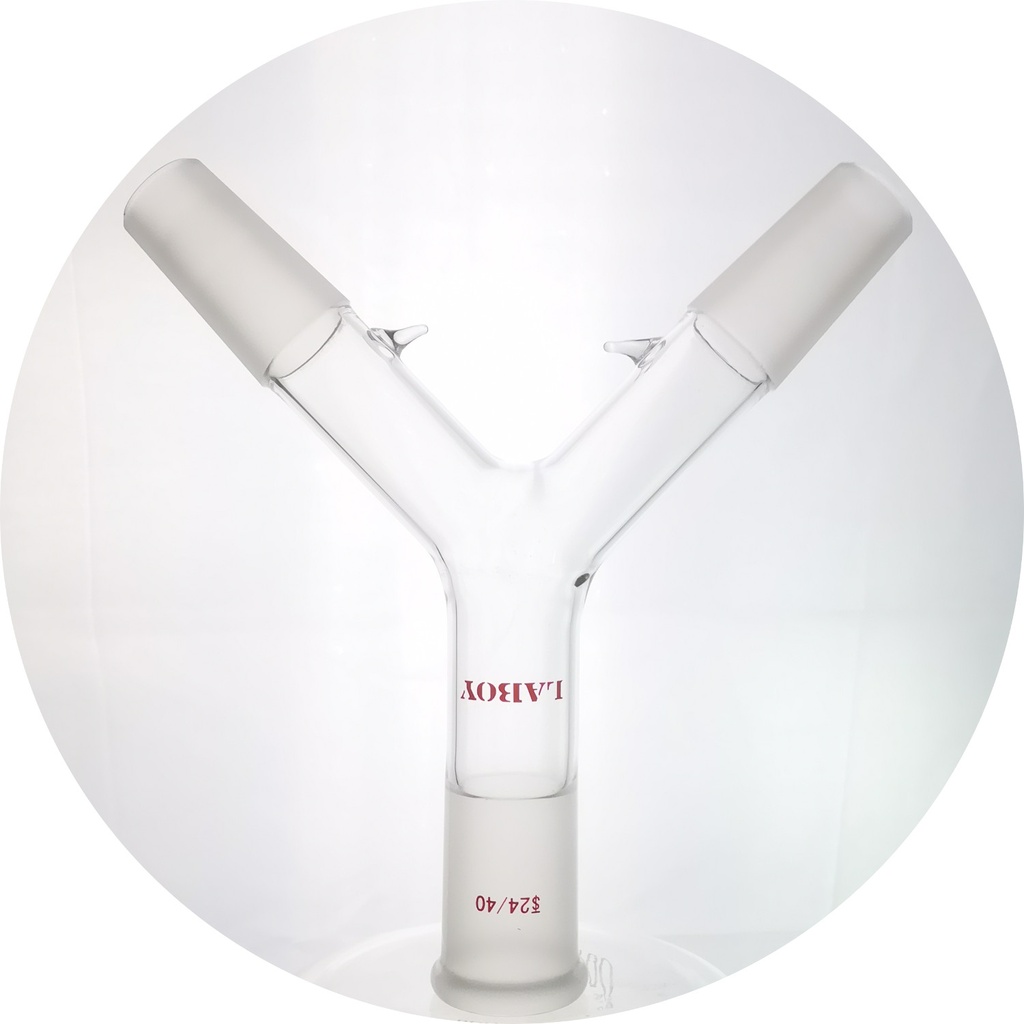 Laboy Glass Three-Way Connecting Adapter With Hooks