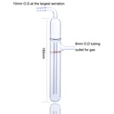 Laboy Glass Gas Bubbler with Mineral Oil for Inert Gas Monitoring and Pressure Relief