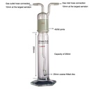 Laboy Glass Tall Form Cylindrical Borosilicate Glass Bottle with Angled Fritted Disc