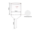 Laboy Glass Buchner Filter Funnel With 90mm O.D.Perforated Plate 500ml