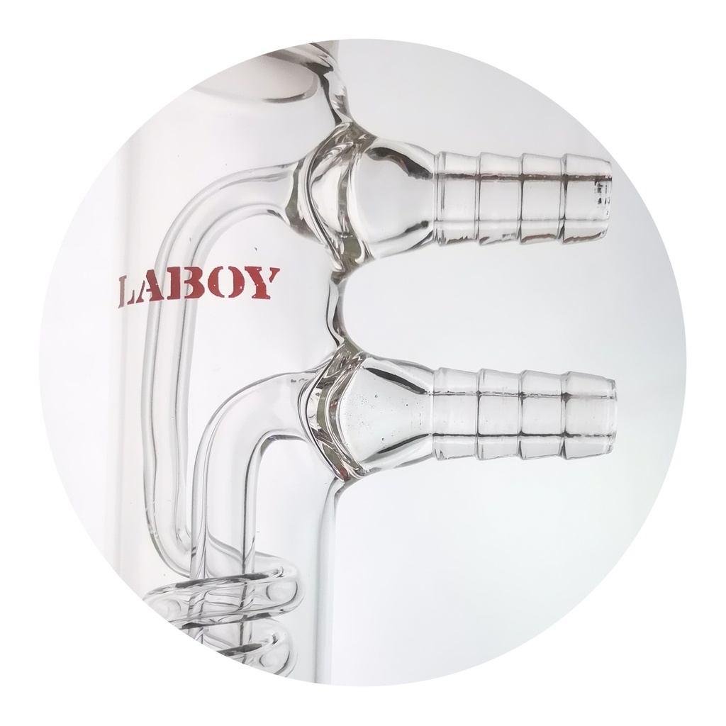 Laboy Glass Dimroth Reflux Condenser for Efficient Refluxing