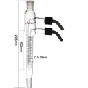 Laboy Glass Reflux Condenser With Removable Hose Connections