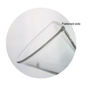 Laboy Glass Powder Funnel with 60° Side Angle and Flattened Side