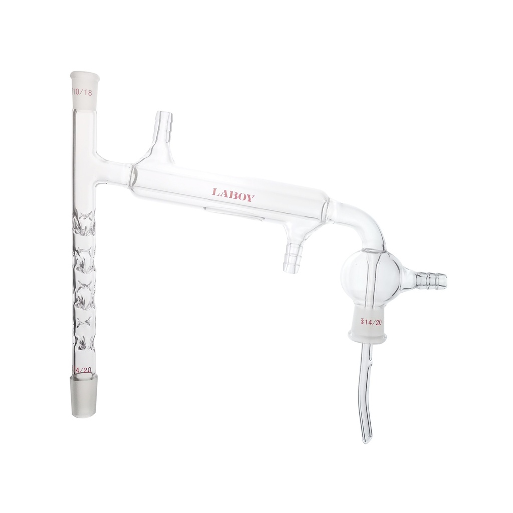 Laboy Glass Distillation Head Vigreux Micro with Liebig Condenser