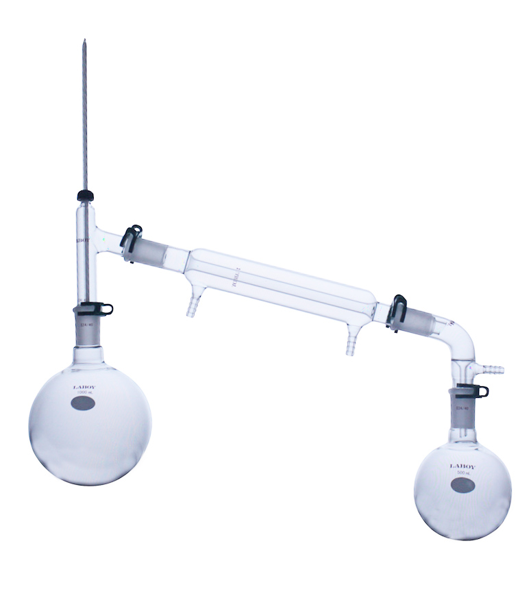 Laboy Glass Simple Distillation Apparatus For Organic Chemistry Lab Glassware Set With 24/40 Joints