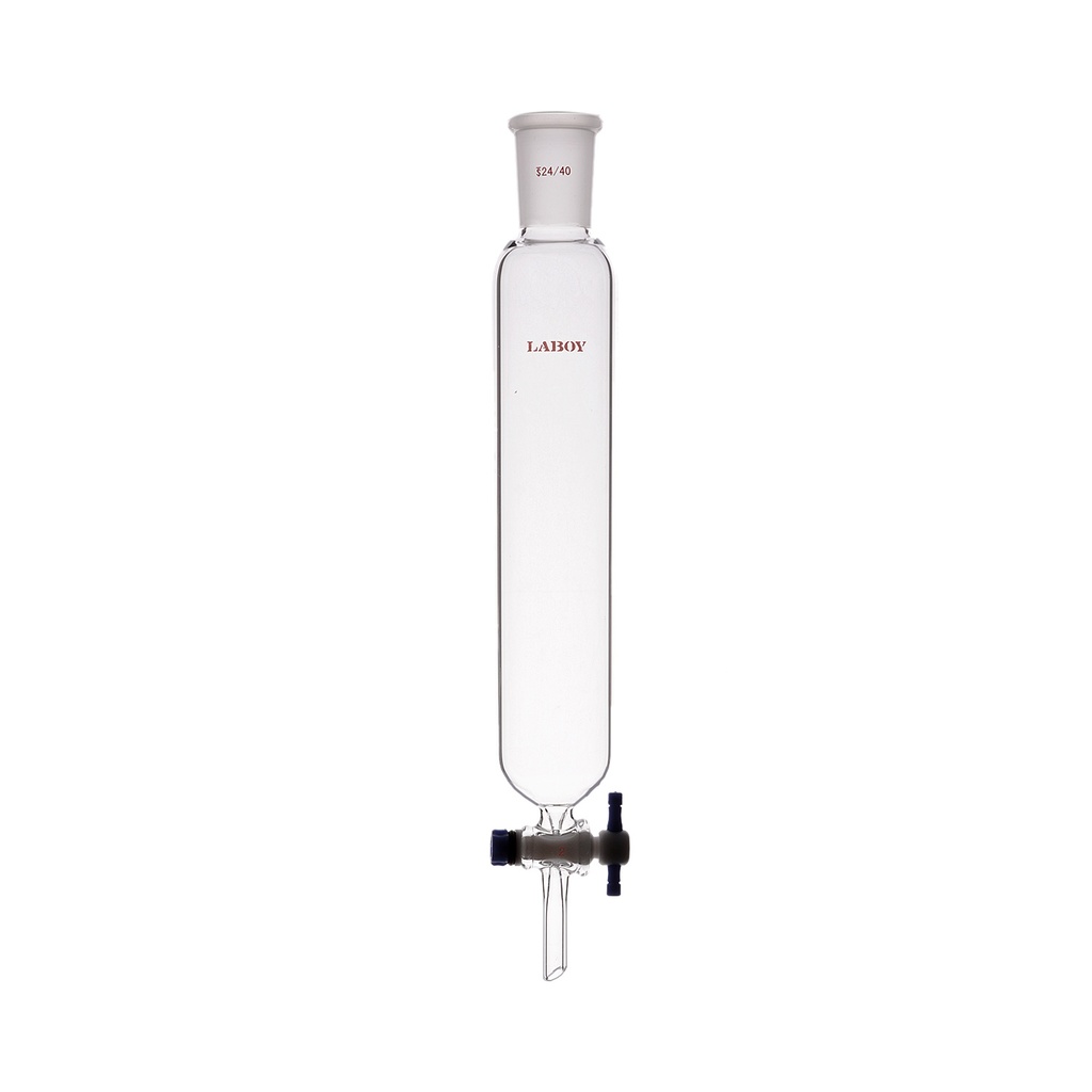 Laboy Glass Chromatography Column with PTFE Stopcock