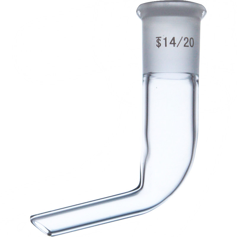 Laboy Glass Distillation Adapter Bent at 105 Degrees Lab Glassware