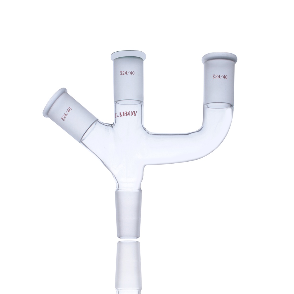 Laboy Glass Four-Way Claisen Adapter Lab Glassware