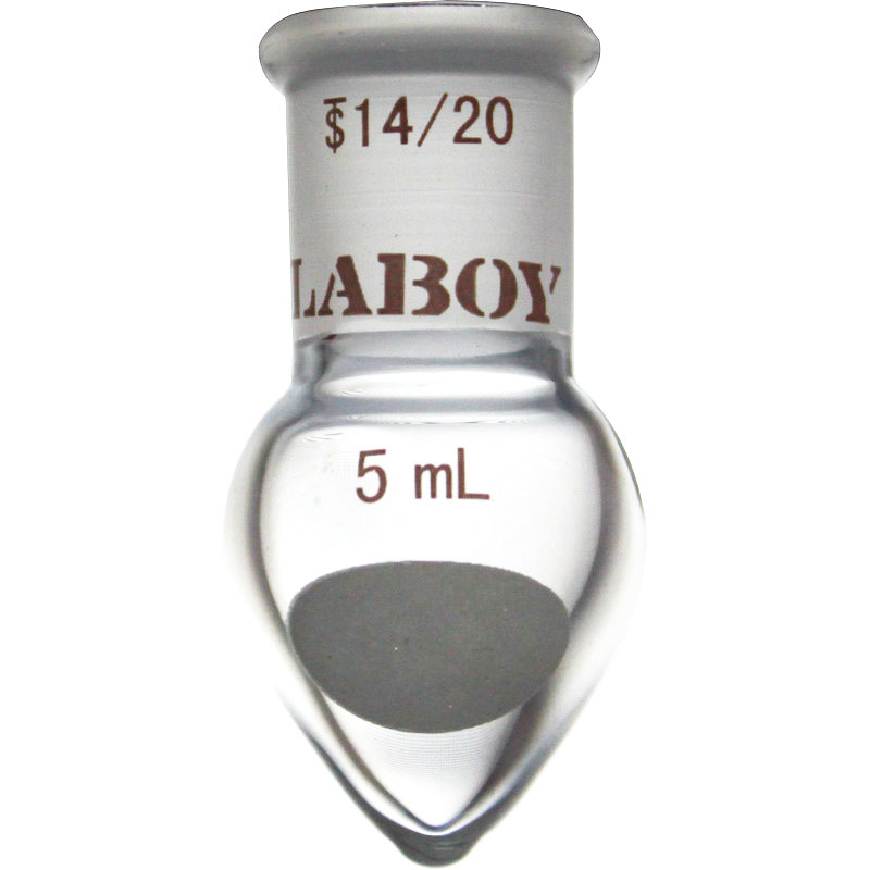 Laboy Glass Pear Shaped Boiling Flask For Small-Scale Distillation Apparatus