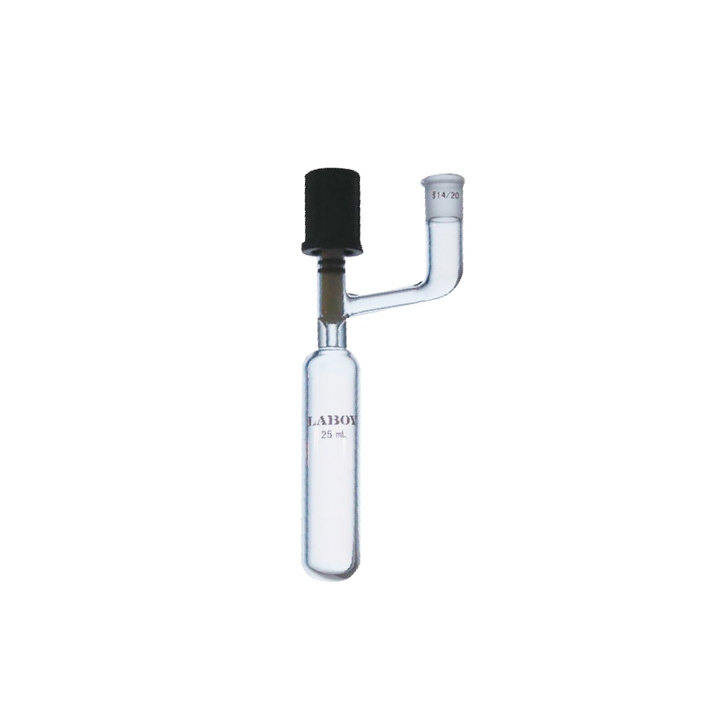 Laboy Glass Schlenk Flask with High Vacuum Valve & Outer Taper Joint