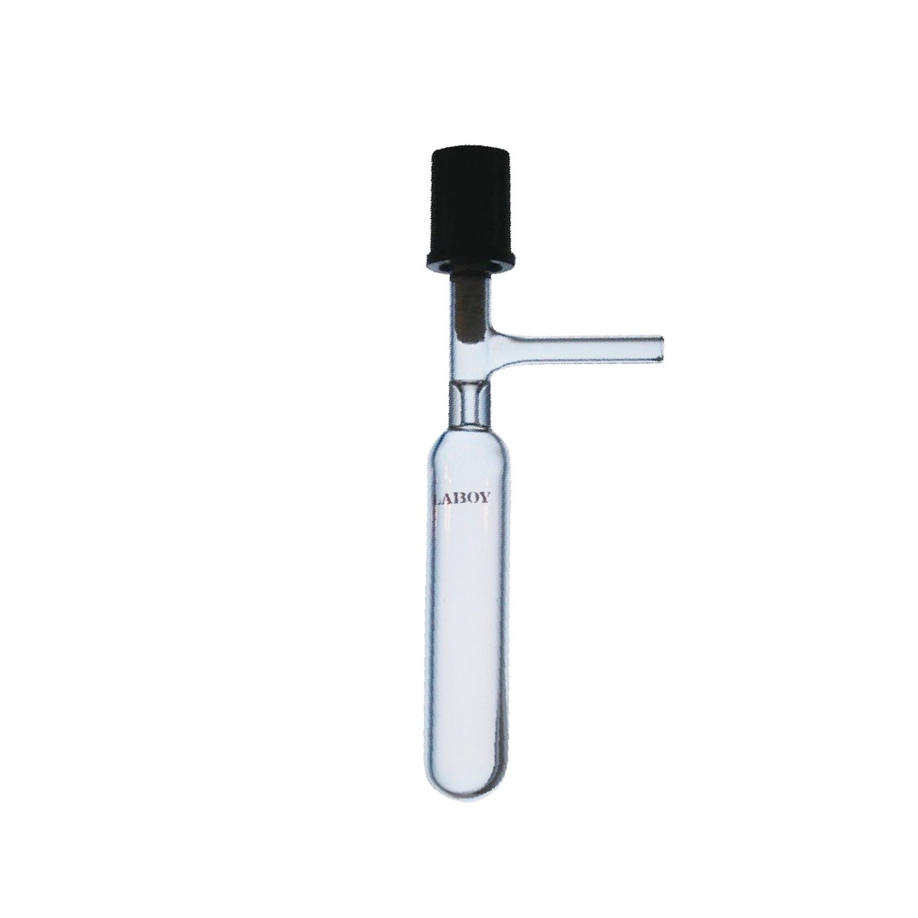 Laboy Glass Schlenk Tube with High Vacuum Valve and Side-Arm
