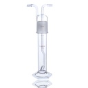 Laboy Glass Tall Form Cylindrical Borosilicate Glass Bottle with Angled Fritted Disc