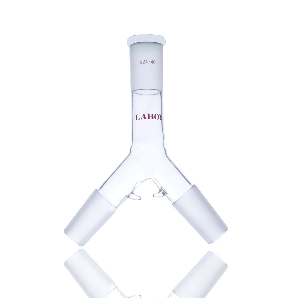 Laboy Glass Three-Way Connecting Adapter With Hooks