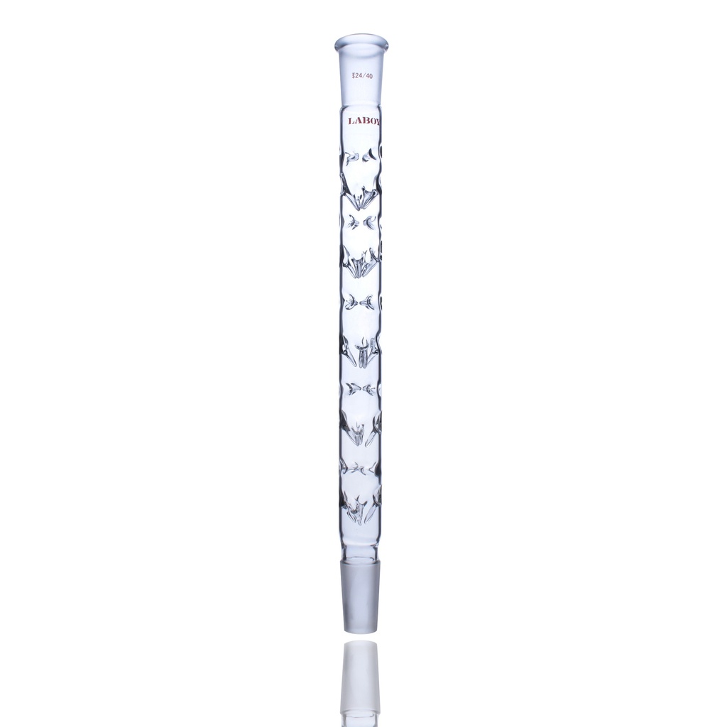 Laboy Glass Vigreux Fractionating Column for Organic Chemistry Fractional Distillation




