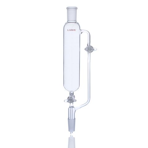 Laboy Pressure Equalizing Funnel with Dual Glass Stopcocks and Graduated Cylinde