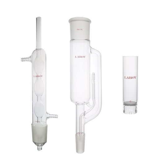Laboy Glass Glass Soxhlet Extractor Set for Solid-Liquid Extraction
