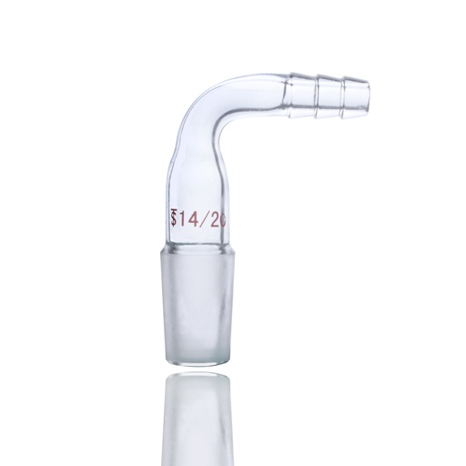 Laboy Glass Vacuum/Gas Adapter, 90-Degree, Inner Joint - Lab Supplies