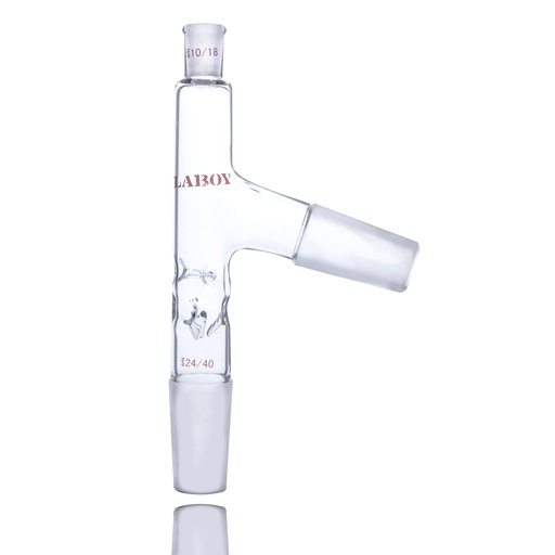 [HMA017101] Laboy Glass 3 Way Distilling Thermometer Adapter with Vigreux Column for Precise Control in Distillation