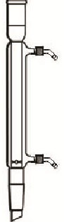 Laboy Glass Distillation Condenser With Removable Hose Connections