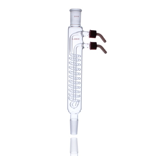 Laboy Glass Reflux Condenser Large Cooling Capacity With Removable Hose Connections