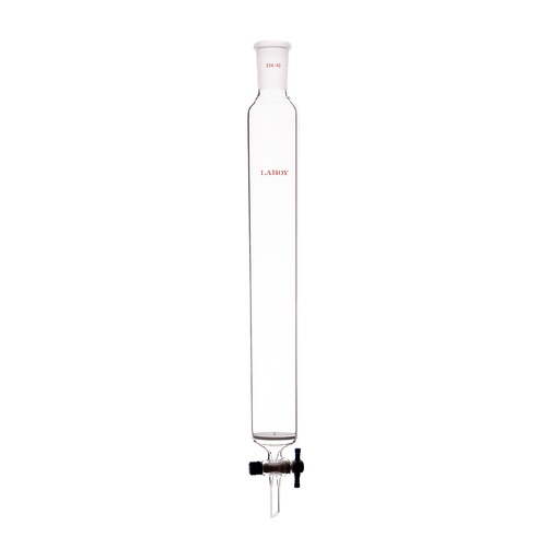 Laboy Glass Chromatography Column with PTFE Stopcock and Frit Disc