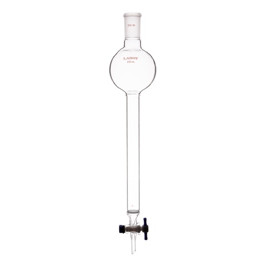 Laboy Glass Chromatography Column with PTFE Stopcock, Frit Disc, and Reservoir