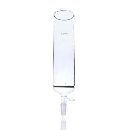 Laboy Glass Modified Chromatography Column with 24/40 Joint and Vacuum Hose Connections