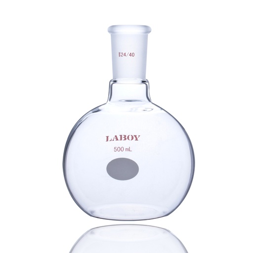Laboy Glass Single Neck Flat Bottom Flask with Standard Taper Joint