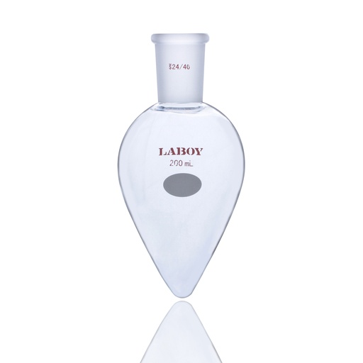 Laboy Glass Pear Shaped Boiling Flask For Small-Scale Distillation Apparatus