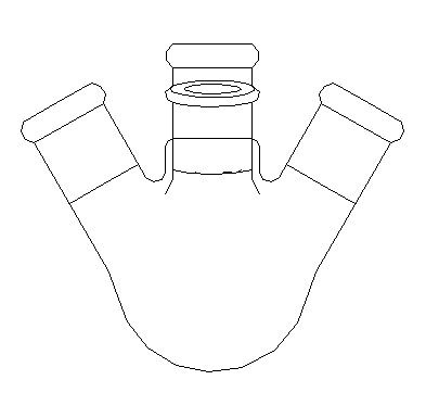 Laboy Four-Neck Round Bottom Distilling Flask - Versatile for Various Distillation Methods