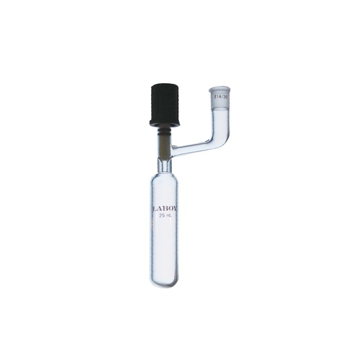 Laboy Glass Schlenk Flask with High Vacuum Valve & Outer Taper Joint