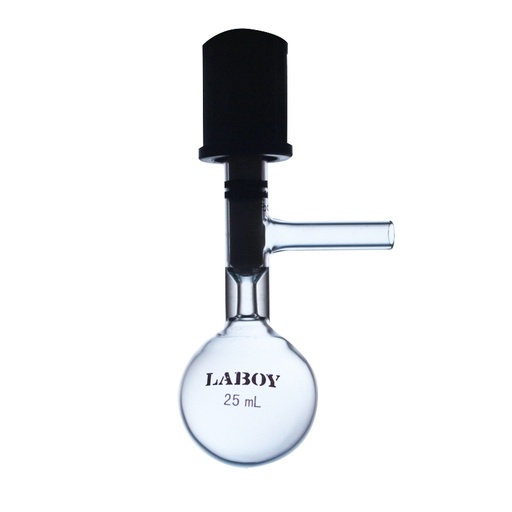 Laboy Glass Schlenk Flask with High Vacuum Valve - Air-Sensitive Chemistry
