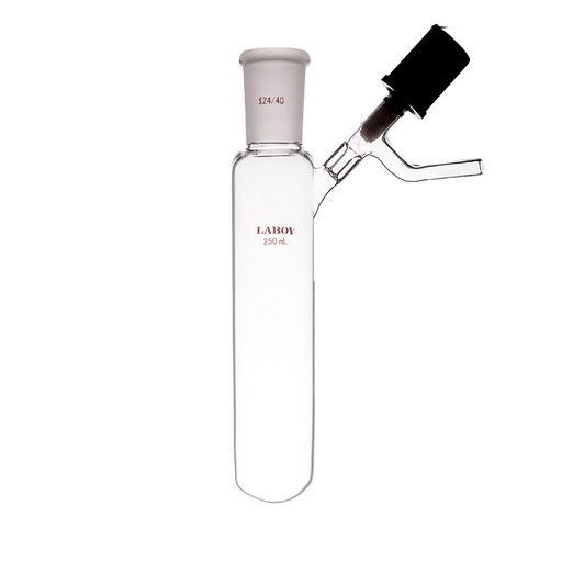 Laboy Schlenk Tube with High Vacuum Valve - Versatile Storage and Reaction Flask for Air-Sensitive Chemistry