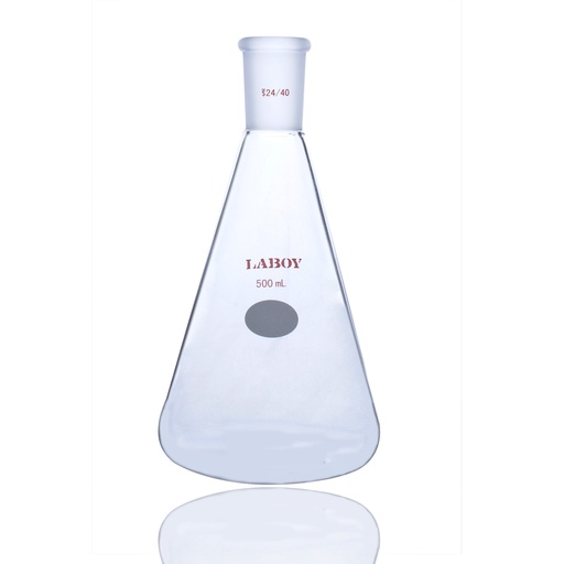 Laboy Glass Heavy-Wall Erlenmeyer Flask with Interchangeable Glass Joint

