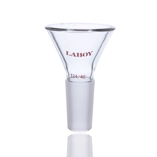 Laboy Glass Powder Funnel with 60° Side Angle and Standard Taper Inner Joint