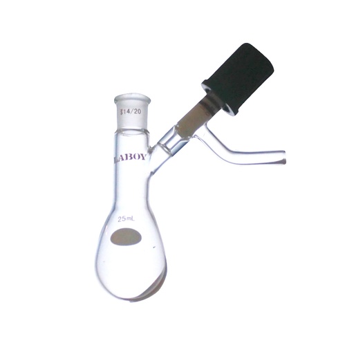 Laboy Glass Modified Schlenk Flask with High Vacuum Valve - Precision Control for Schlenk Lines
