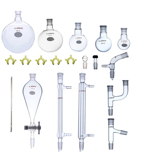 Laboy Glass Organic Chemistry Kit Lab Glassware 
