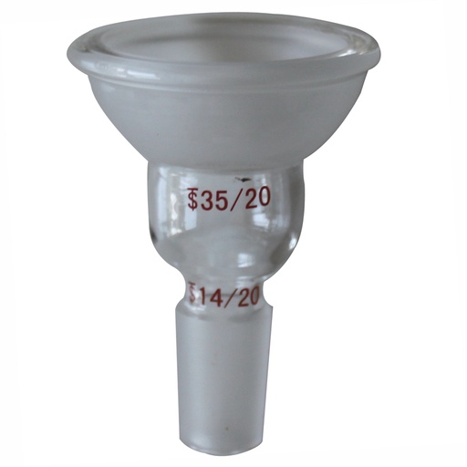 [LB01663514] Laboy Glass Connecting Adapter With 35/20 Socket Joint And 14/20 Taper Joint